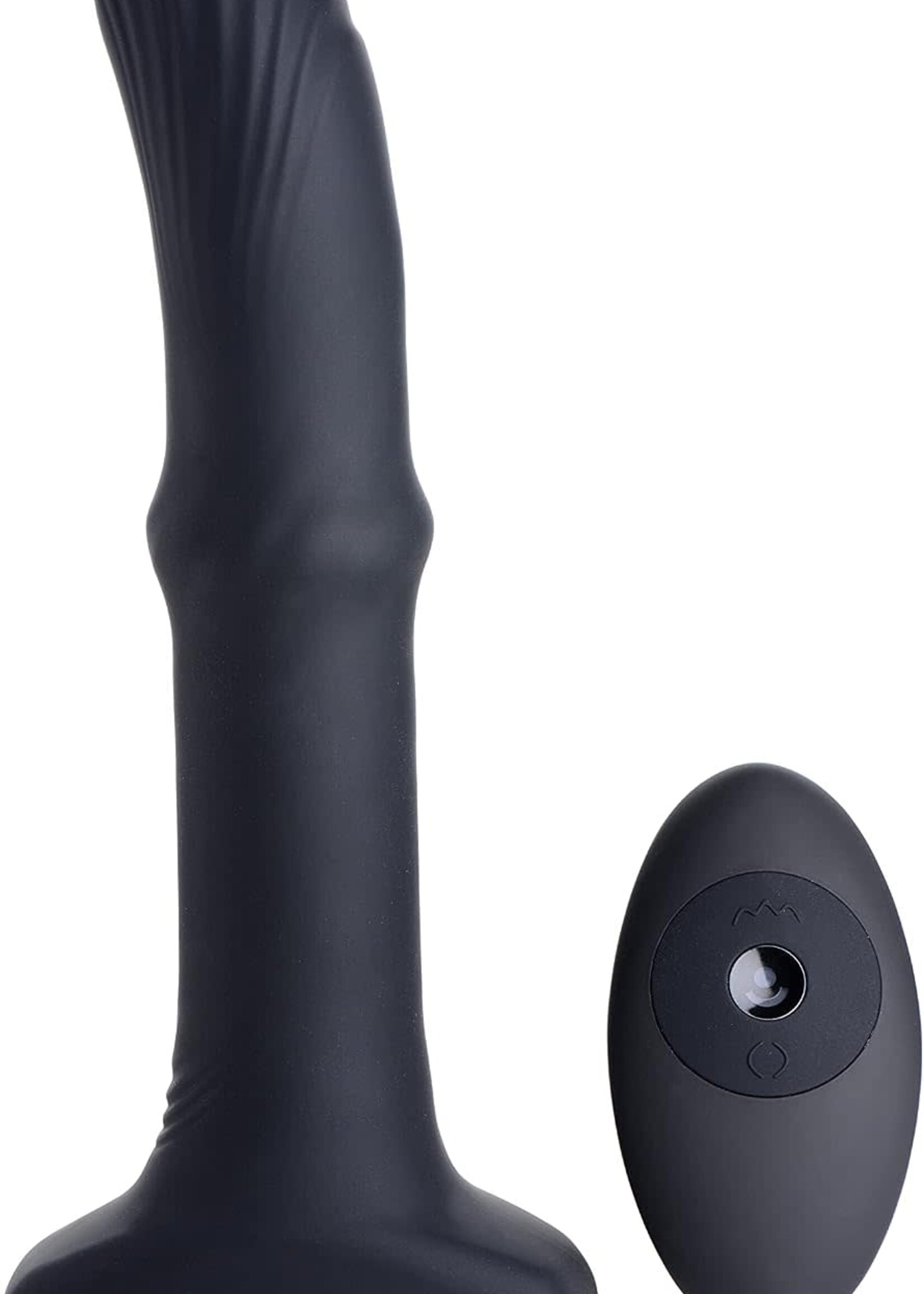 XR Brands Thunder Plugs Sliding Shaft Silicone Anal Vibrating Plug