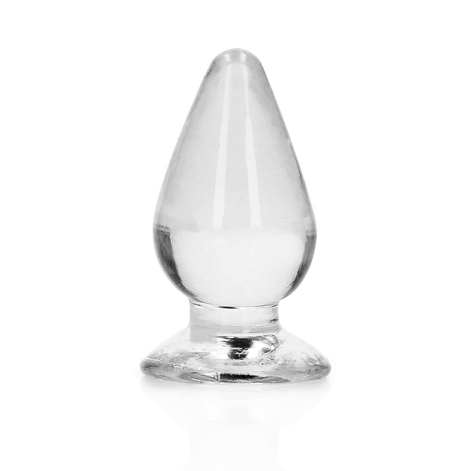 Shots RealRock Realrock Crystal Clear Anal Plug 4.5''