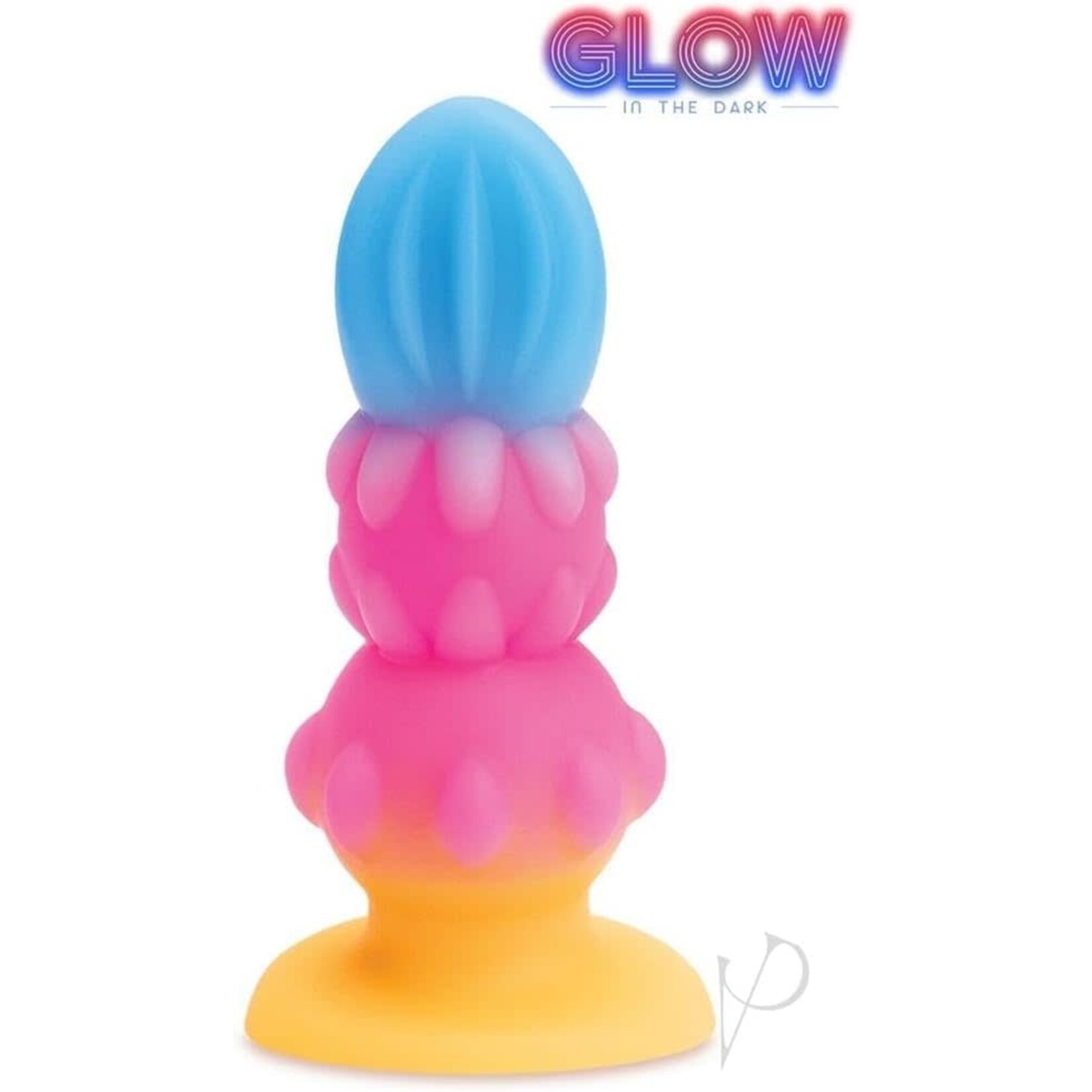 Icon Brands Alien Nation Sprite Silicone Anal Plug - Blue/Pink/Yellow