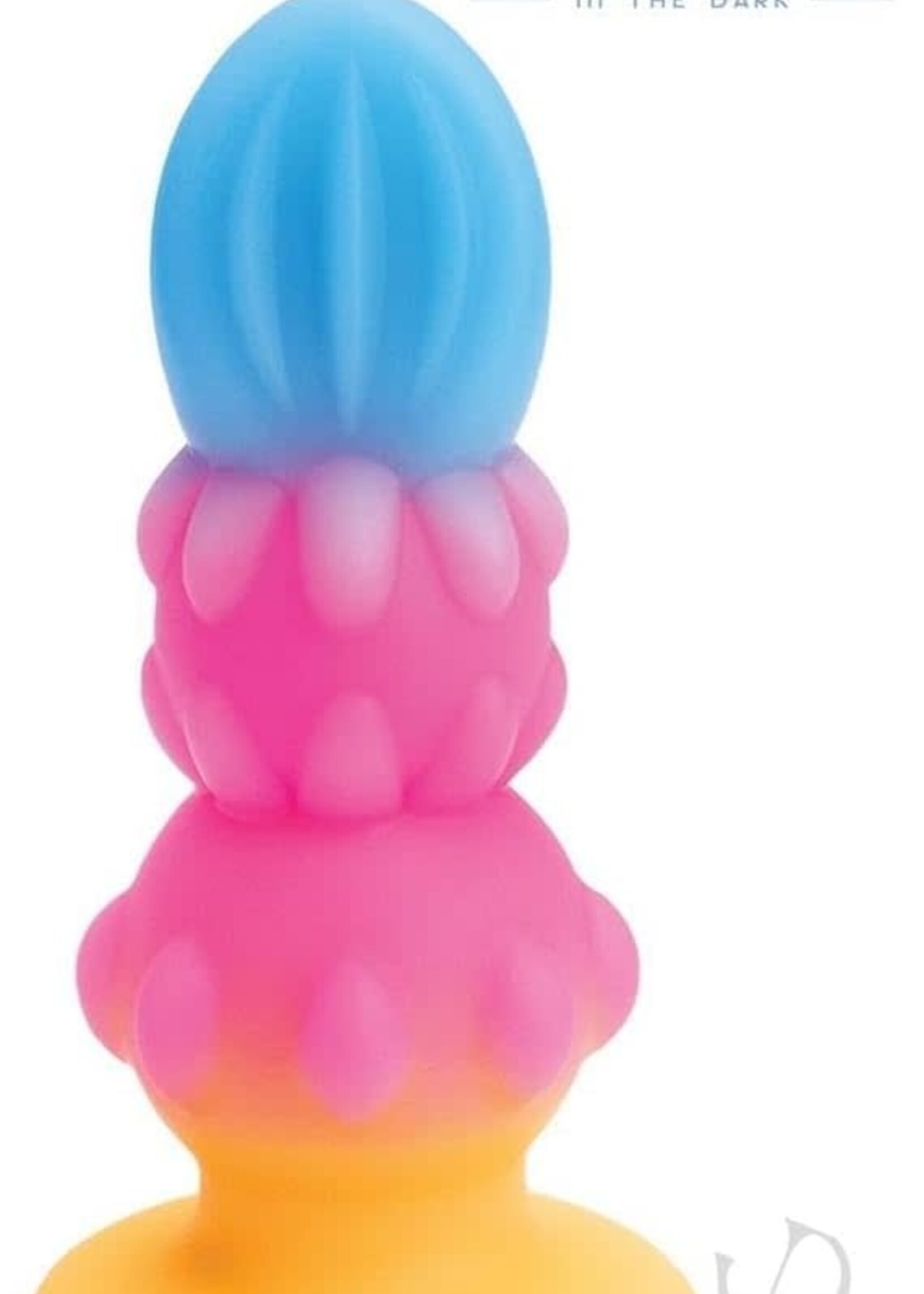 Icon Brands Alien Nation Sprite Silicone Anal Plug - Blue/Pink/Yellow