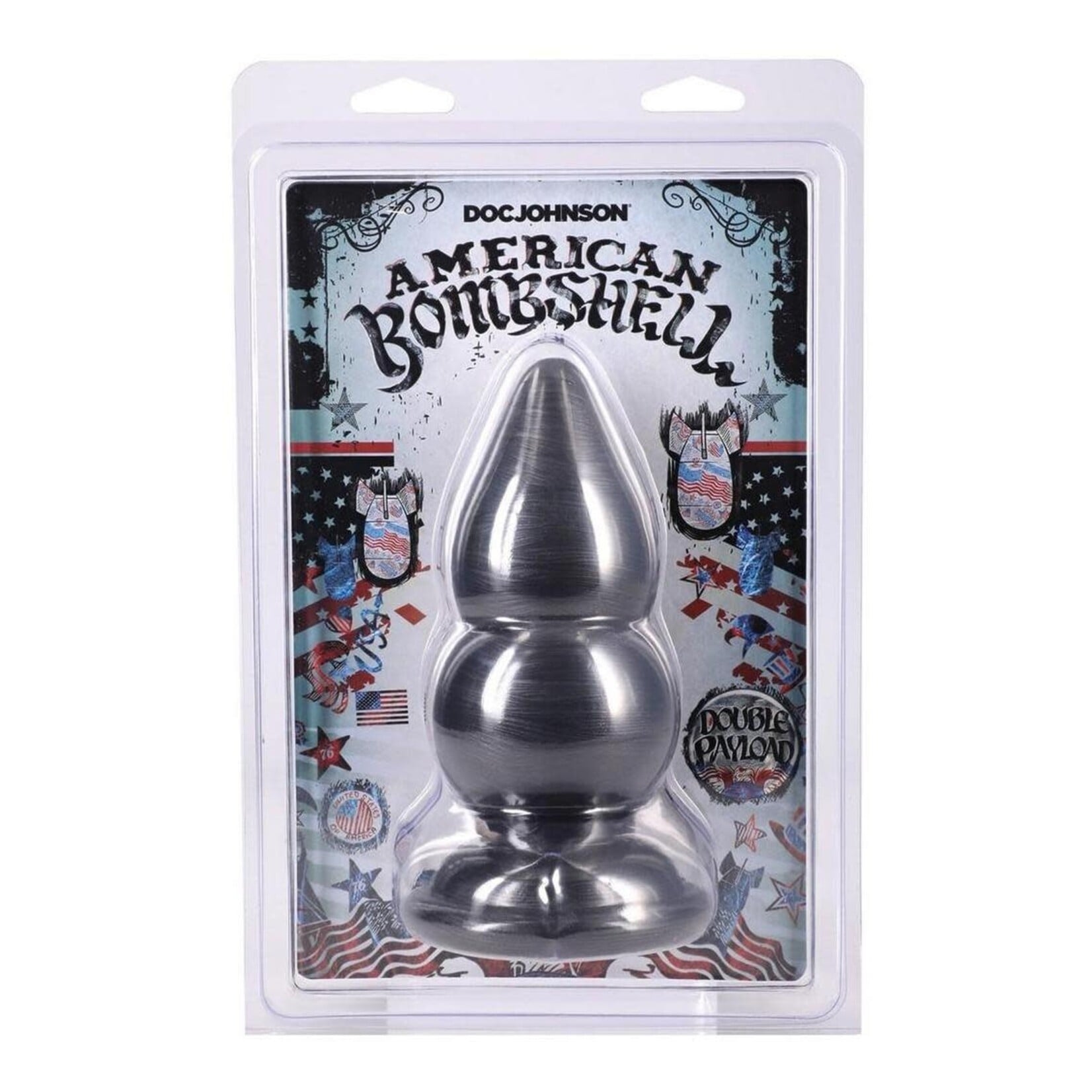 Doc Johnson American Bombshell Double Payload Gun Metal - Black