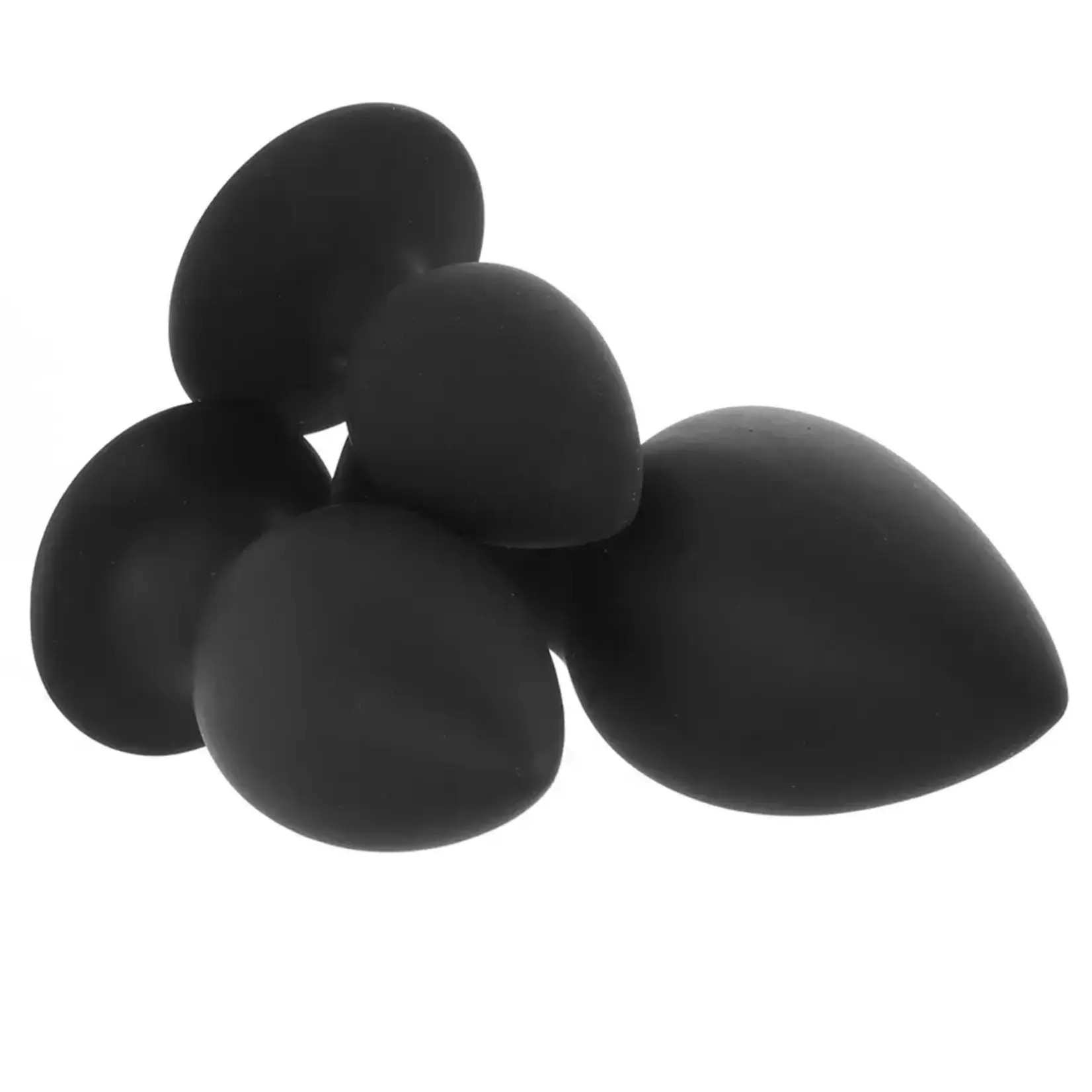 Blush Novelties Anal Adventures Platinum Silicone Anal Stout Plug Kit Black