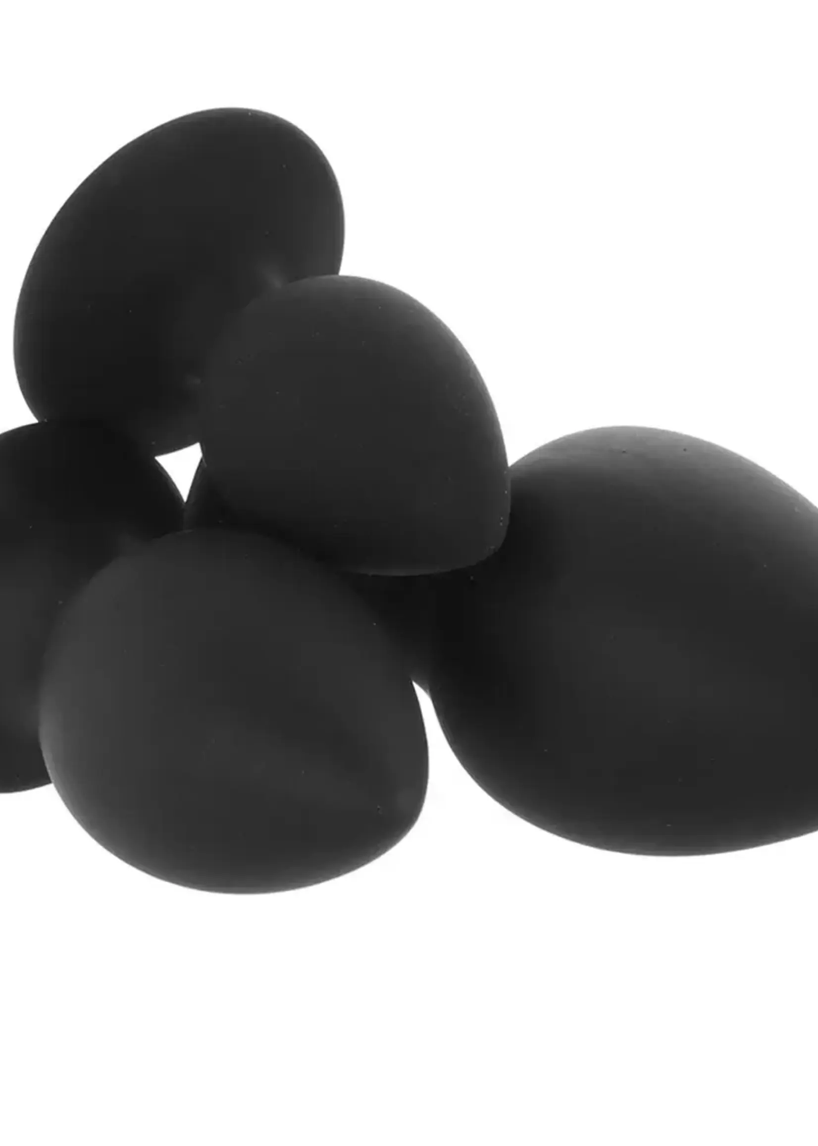 Blush Novelties Anal Adventures Platinum Silicone Anal Stout Plug Kit Black