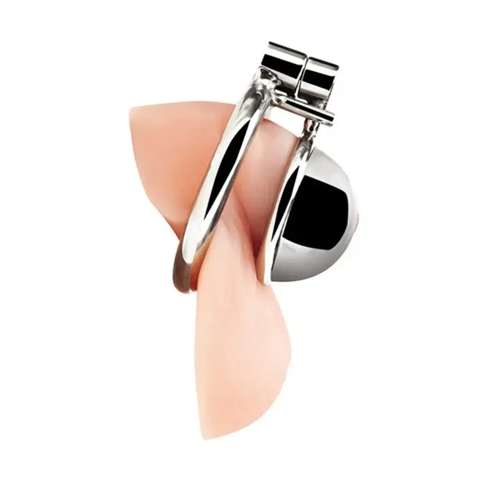 Electric Novelties Blue Line Mini Cock Micro Chastity Cage - Stainless Steel