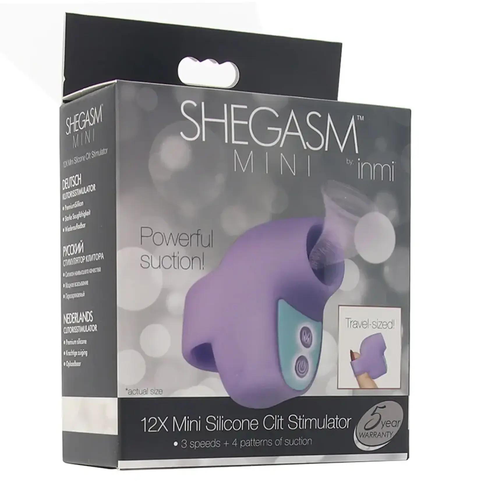 XR Brands Shegasm Shegasm Mini 12X Mini Silicone Clit Stimulator