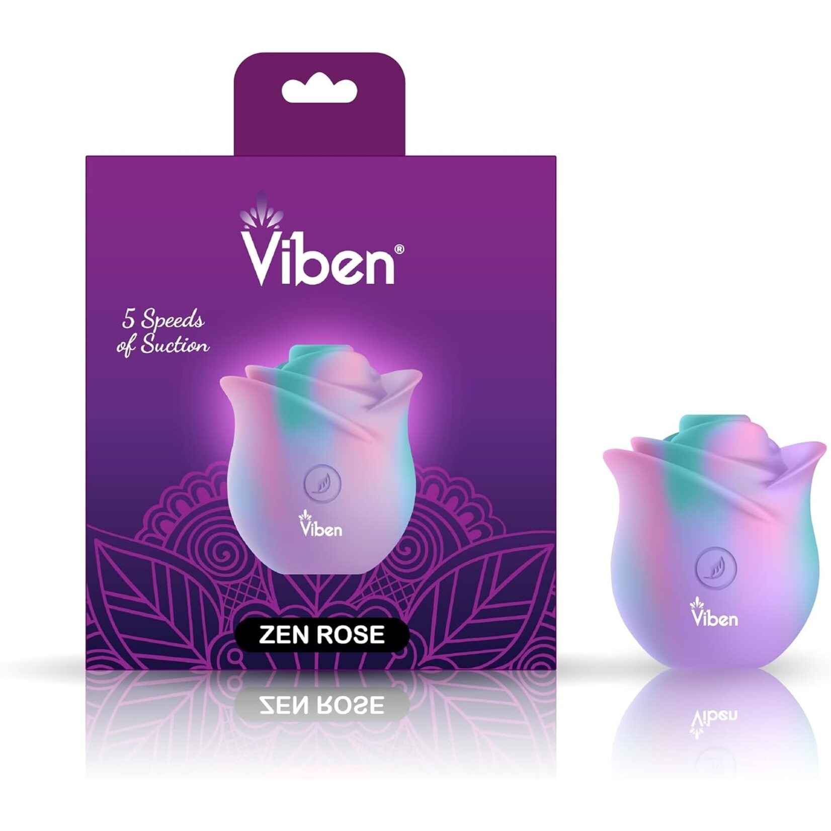 Viben Zen Rose - Handheld Rose Clitoral and Nipple Stimulator