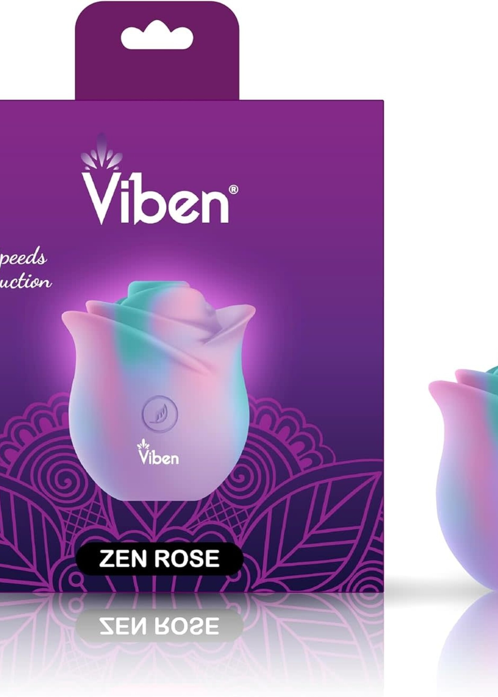 Viben Zen Rose - Handheld Rose Clitoral and Nipple Stimulator