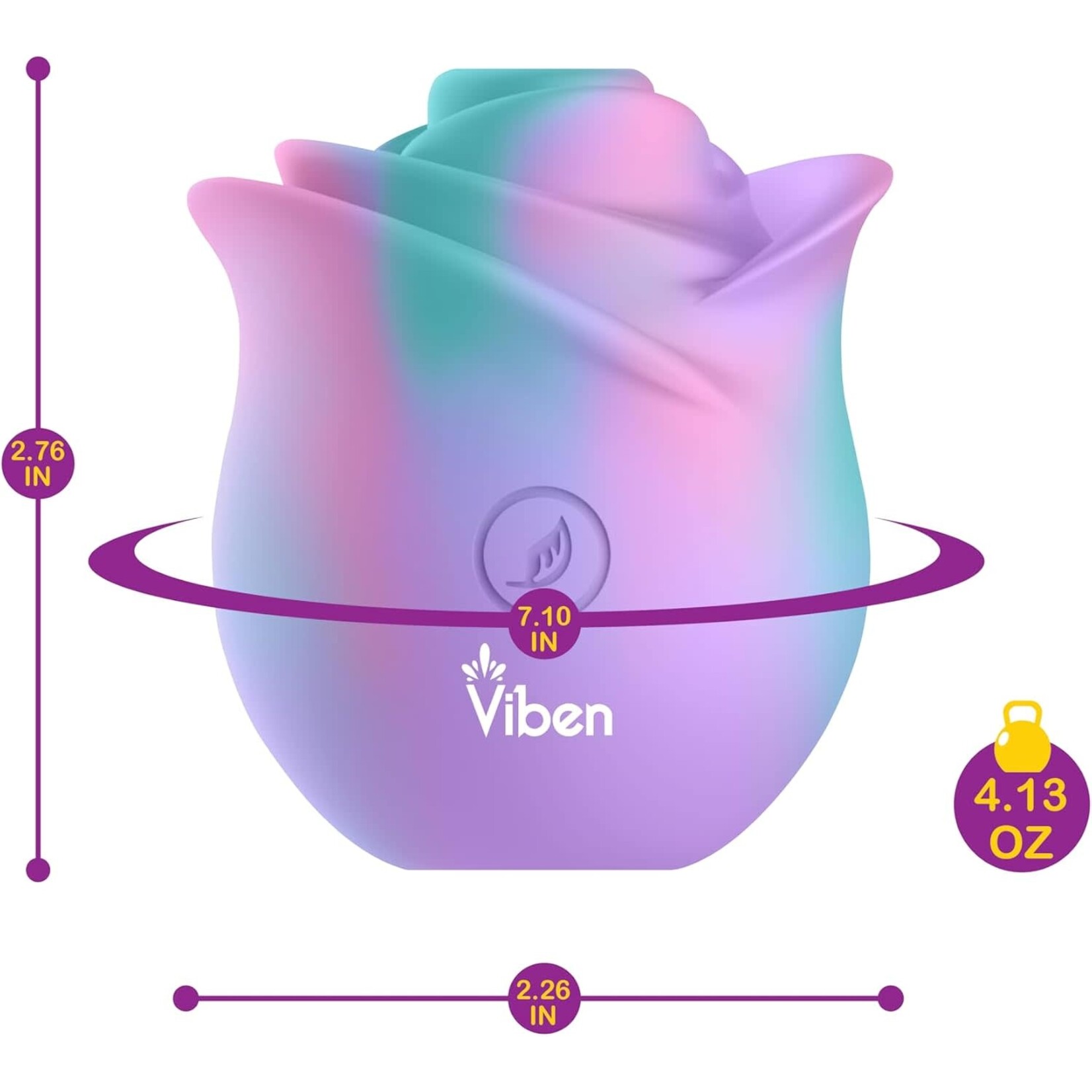Viben Zen Rose - Handheld Rose Clitoral and Nipple Stimulator
