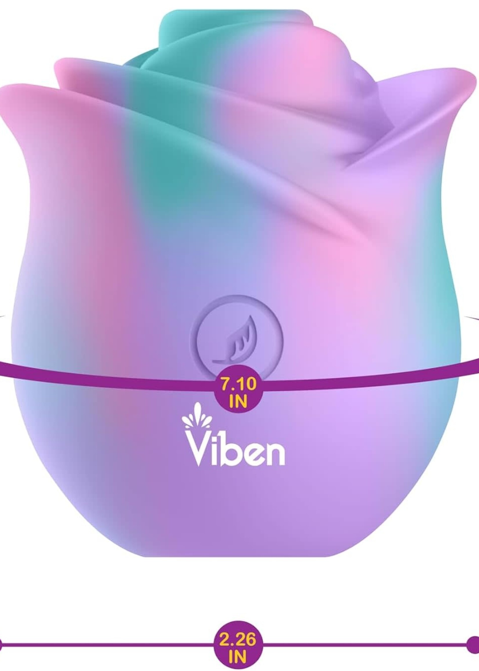 Viben Zen Rose - Handheld Rose Clitoral and Nipple Stimulator