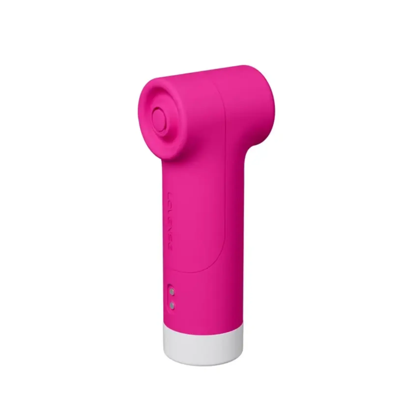 LOVENSE Lovense Fizz Dual-Head Rechargeable Silicone Clitoral Vibrator With Oral-Like Suction & Tapping - Pink/White