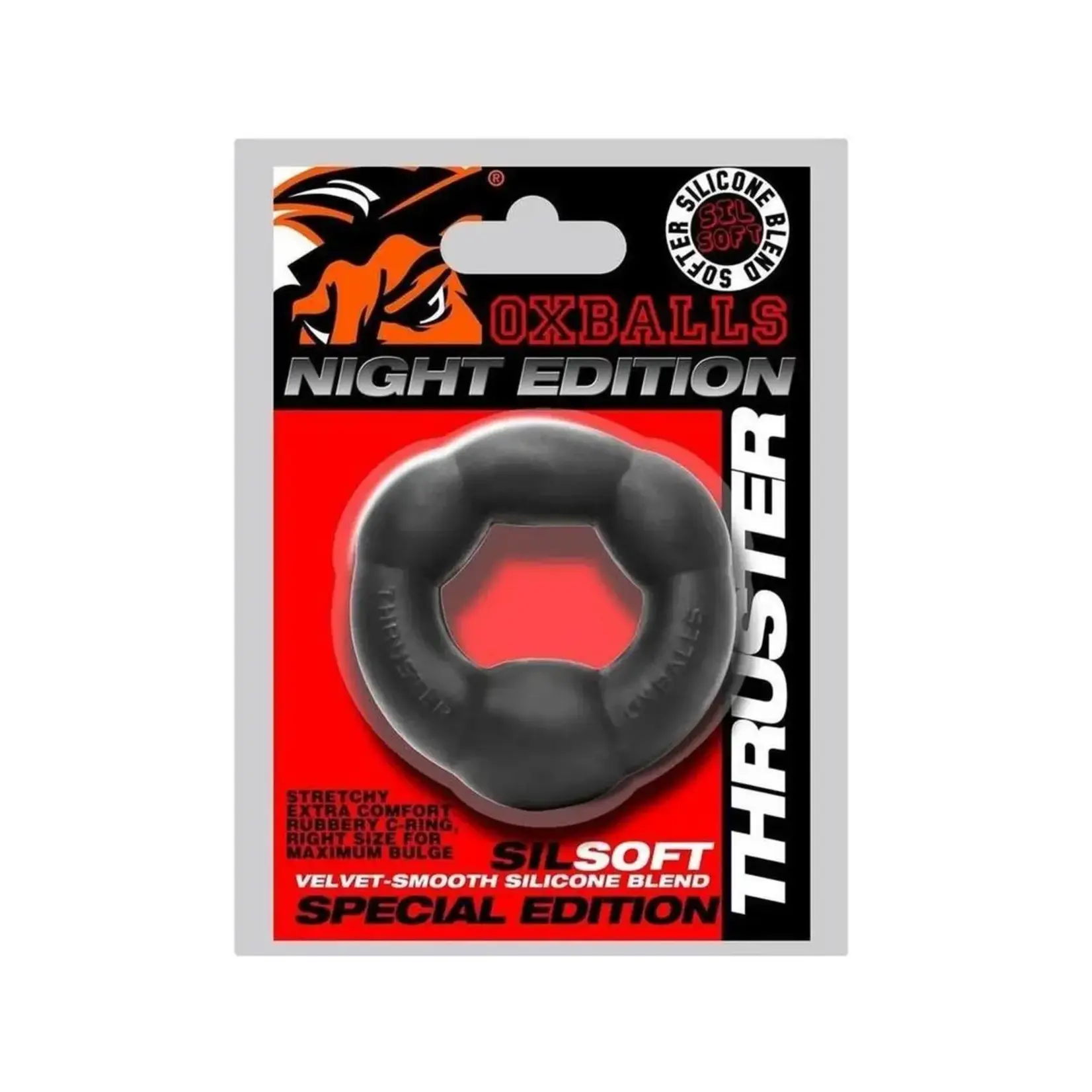 Oxballs Thruster Bulge Lifter Cockring - Black