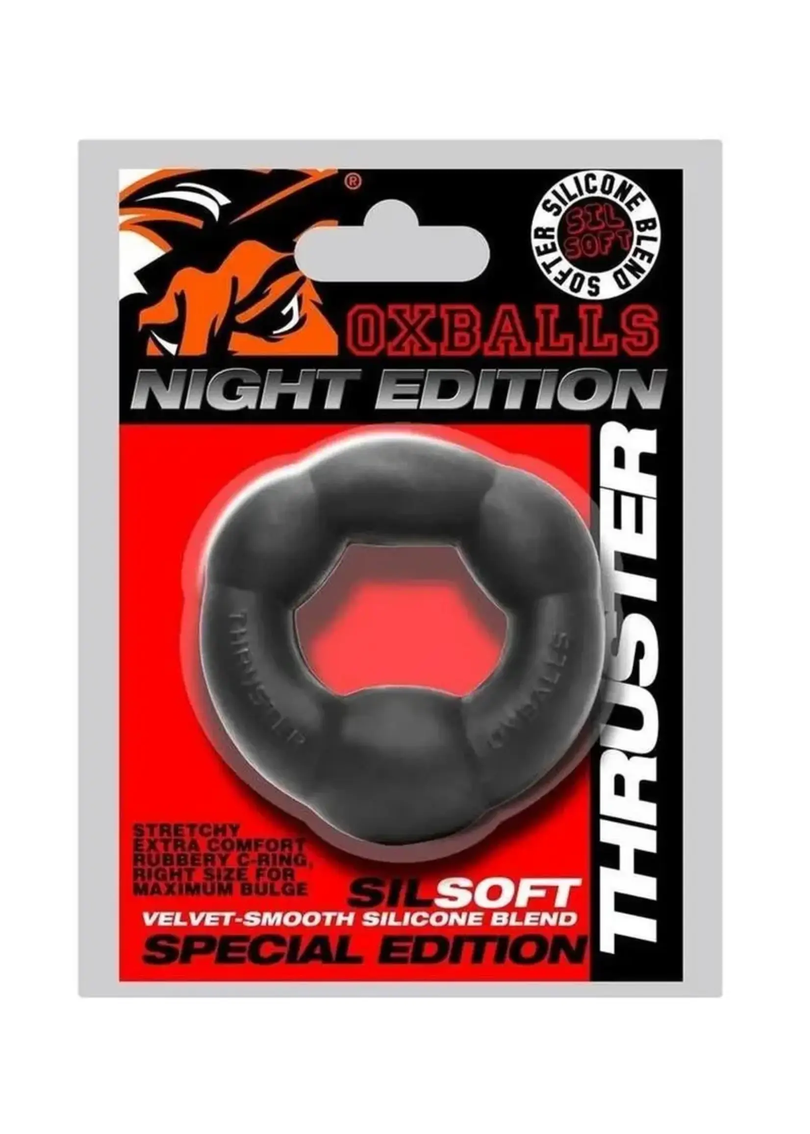 Oxballs Thruster Bulge Lifter Cockring - Black