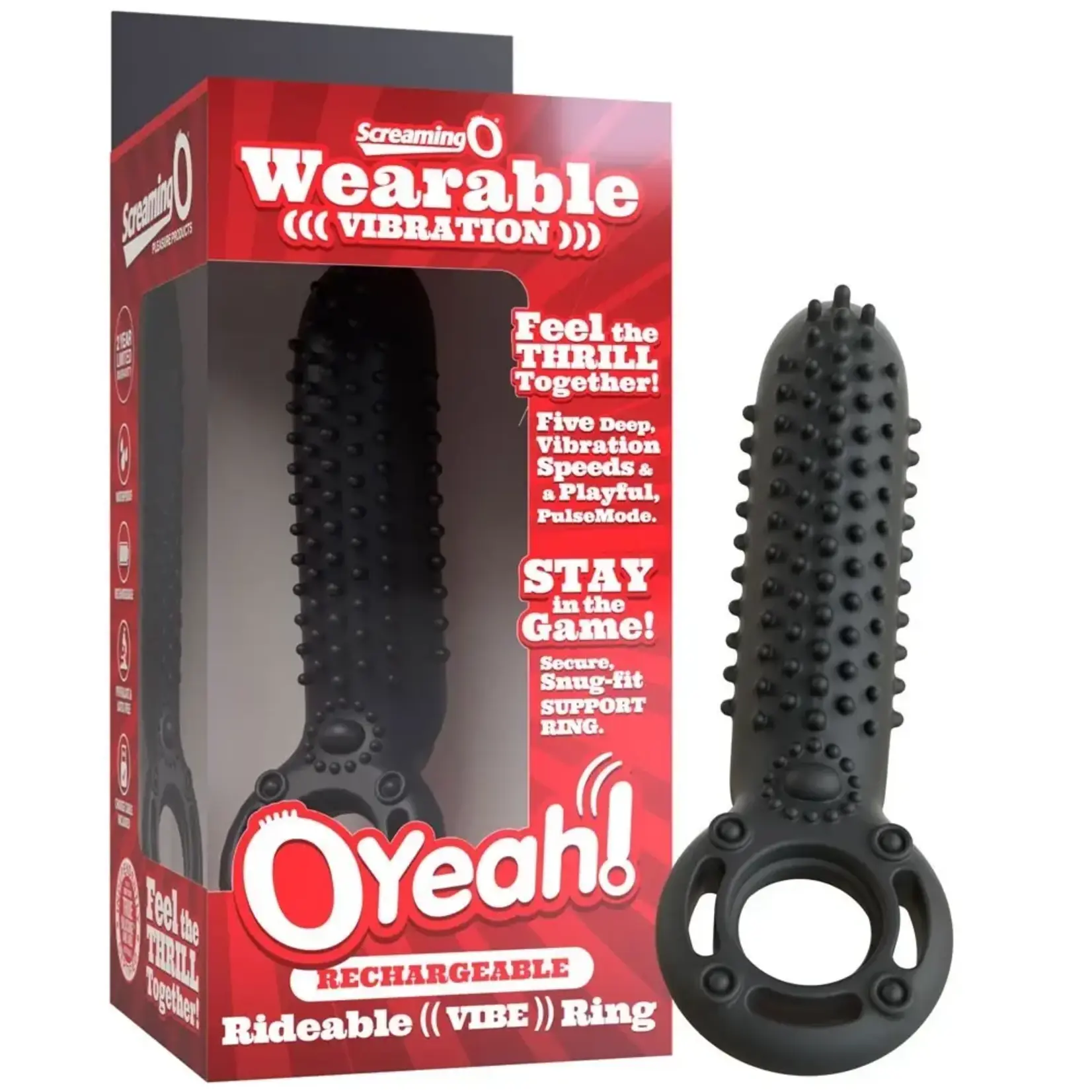Screaming O Rechargeable O Yeah Silicone Couple's Ring