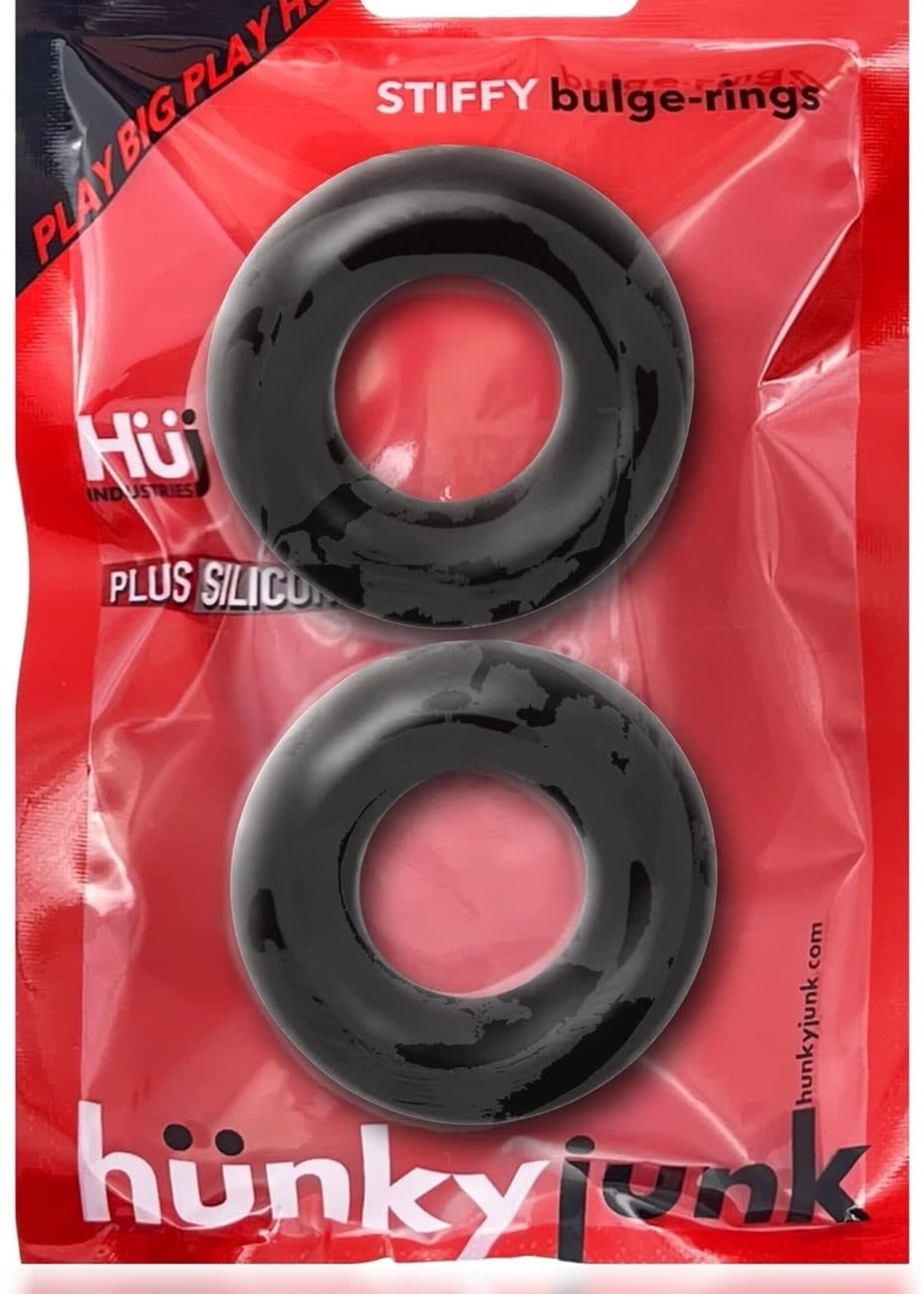 HunkyJunk Hunkyjunk Stiffy Bulge Silicone Cock Rings (2 pack)