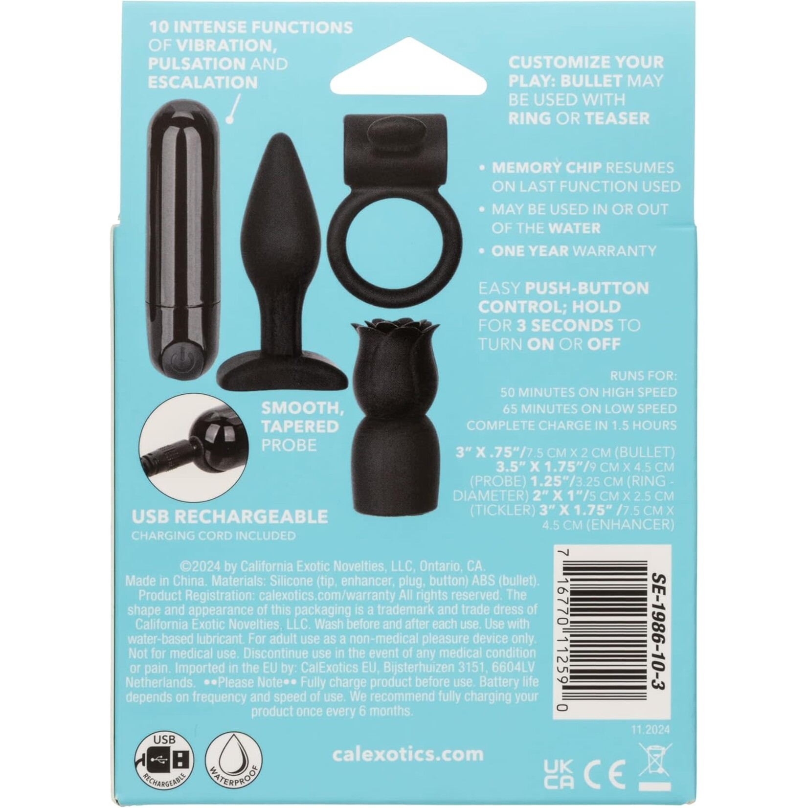 Calexotics Pleasure Kits Allure Collection - Black