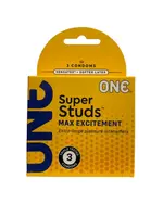 One Condoms One Super Studs 3Pk