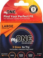 One Condoms My One Large Sampler 3Pk