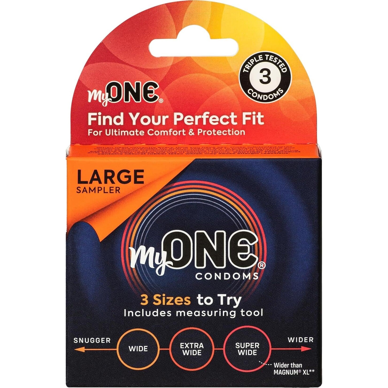One Condoms My One Large Sampler 3Pk