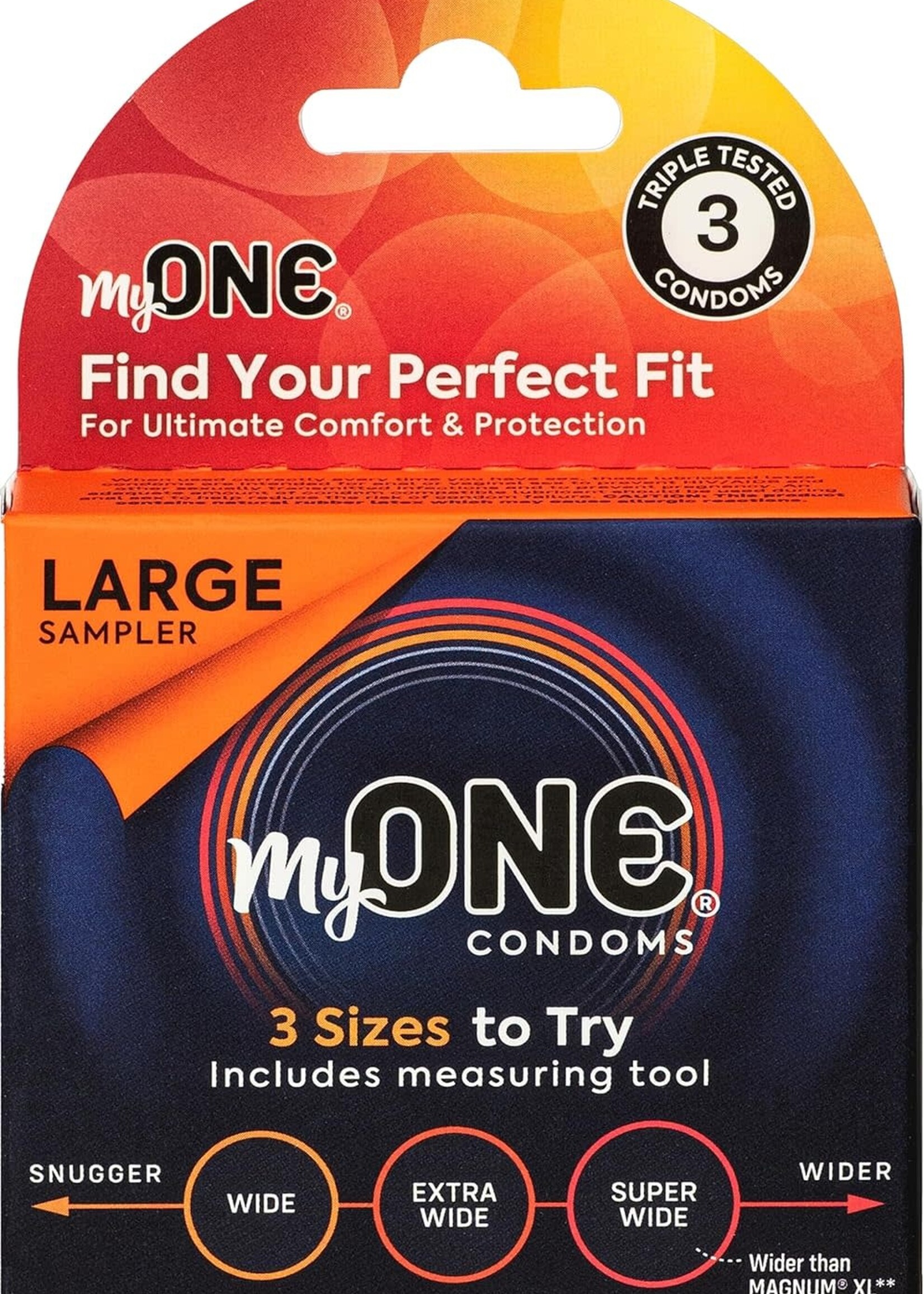 One Condoms My One Large Sampler 3Pk