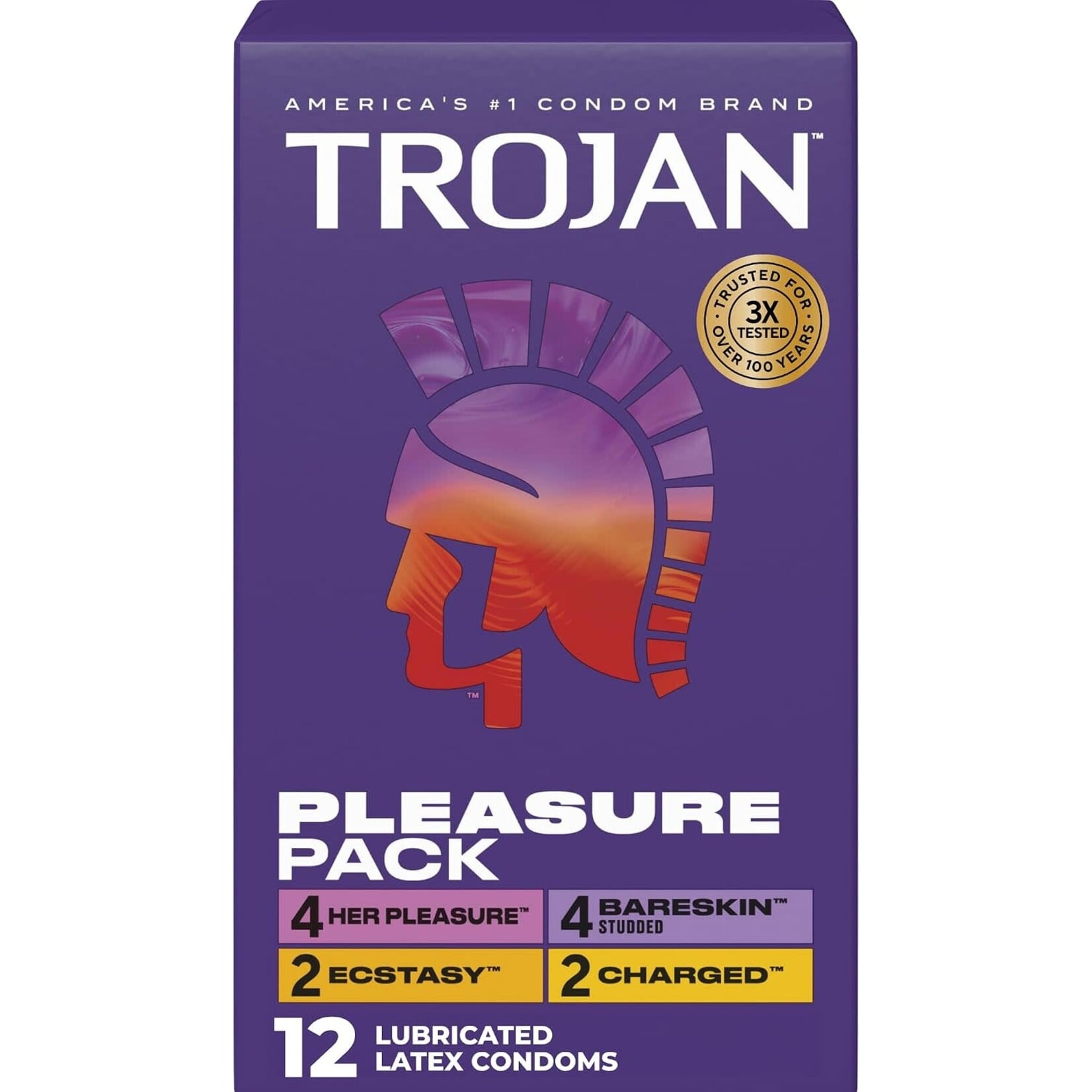 Trojan Condoms Trojan Pleasure Pack 12pk