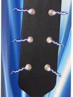 XR Brands Zeus Electrosex Zeus Electrosex E-Stim Spiked Paddle - Black/Silver