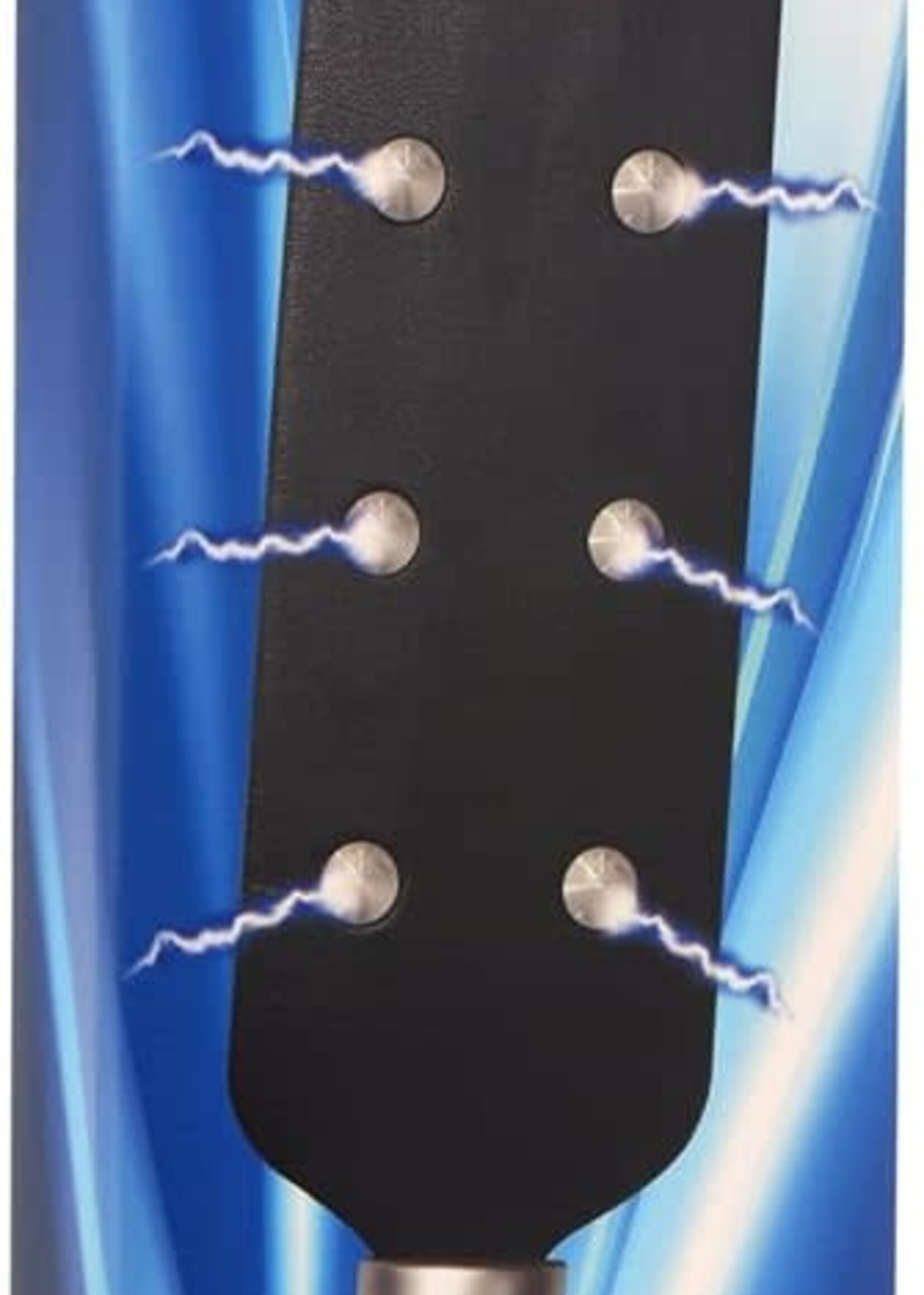 XR Brands Zeus Electrosex Zeus Electrosex E-Stim Spiked Paddle - Black/Silver