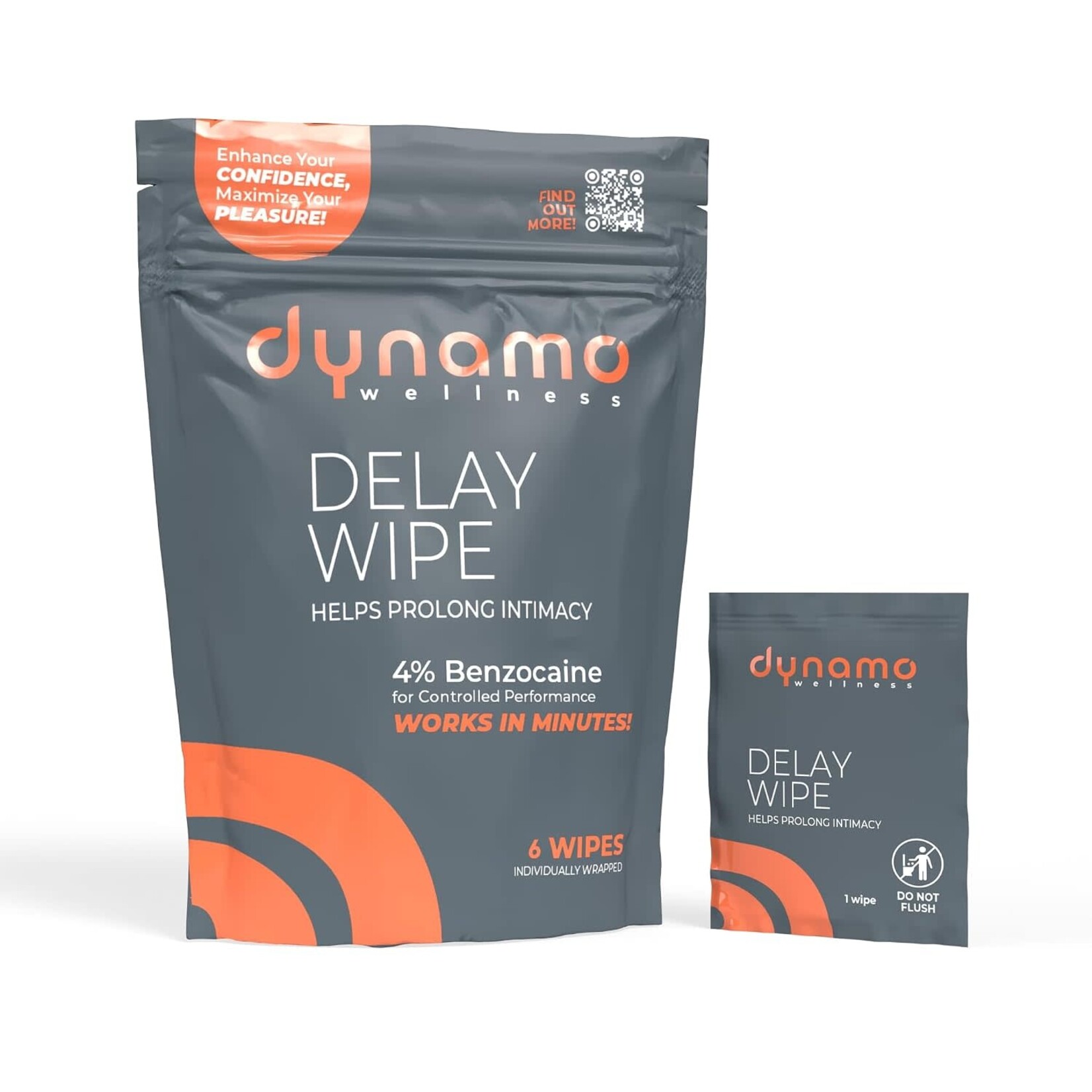 Screaming O Dynamo Wellness Delay Wipe 4% 6pk