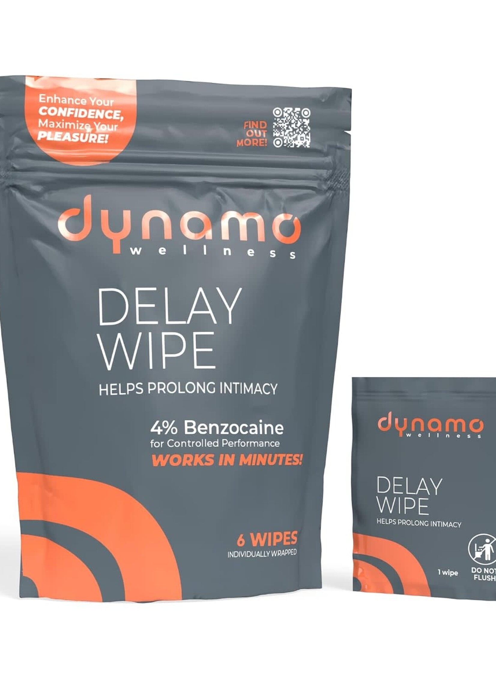 Screaming O Dynamo Wellness Delay Wipe 4% 6pk