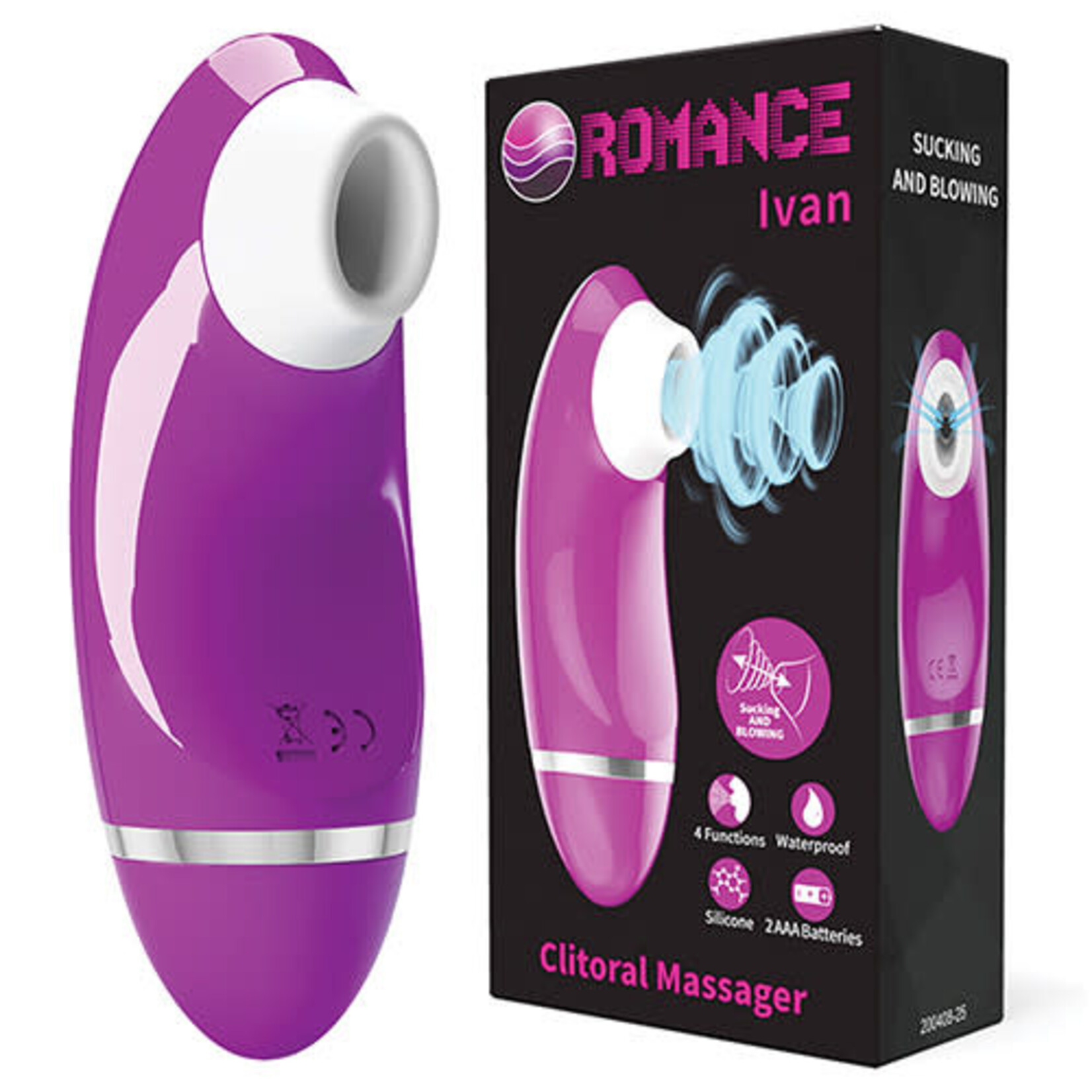 Pretty Love Pretty Love Romance Ivan Sucking Clitoral Massager - Fuchsia