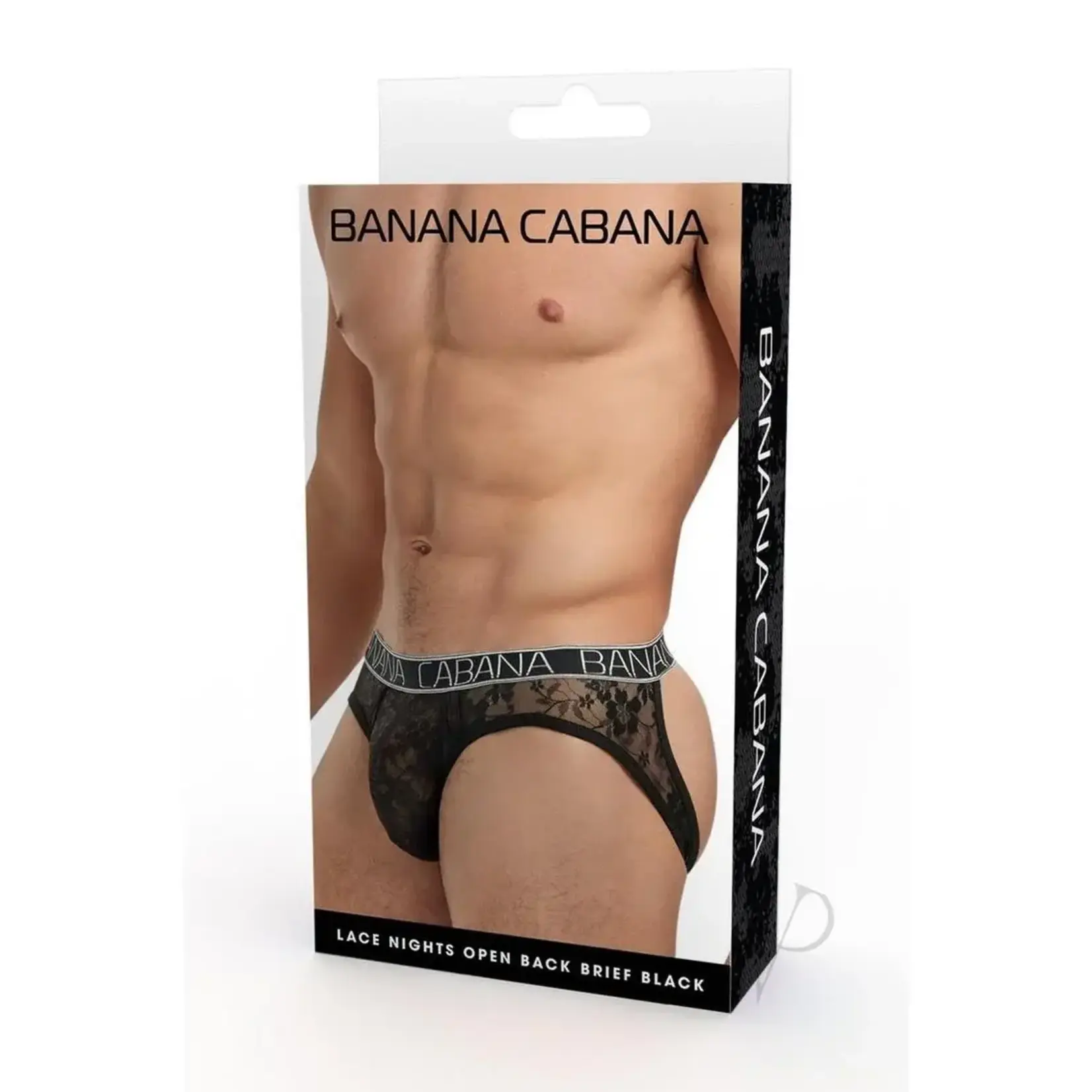 Boyztown Collective Banana Cabana Lace Nights Open Back Brief