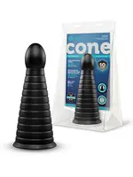 B-Vibe b-Vibe Cone 10" Tapered & Ribbed Dildo w/Suction Cup