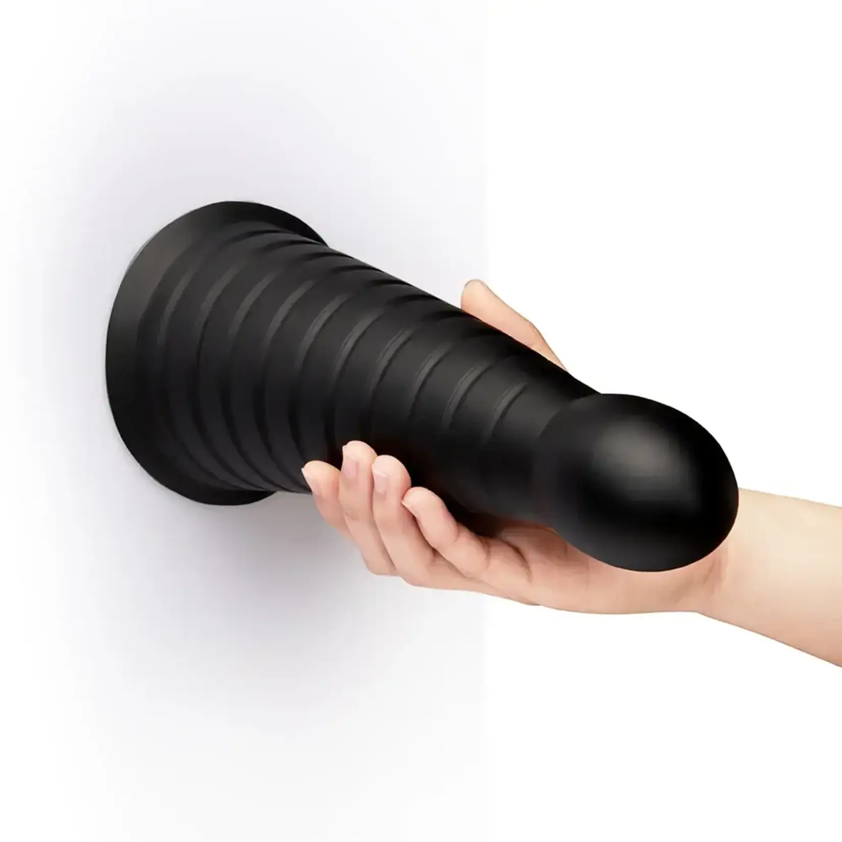 B-Vibe b-Vibe Cone 10" Tapered & Ribbed Dildo w/Suction Cup