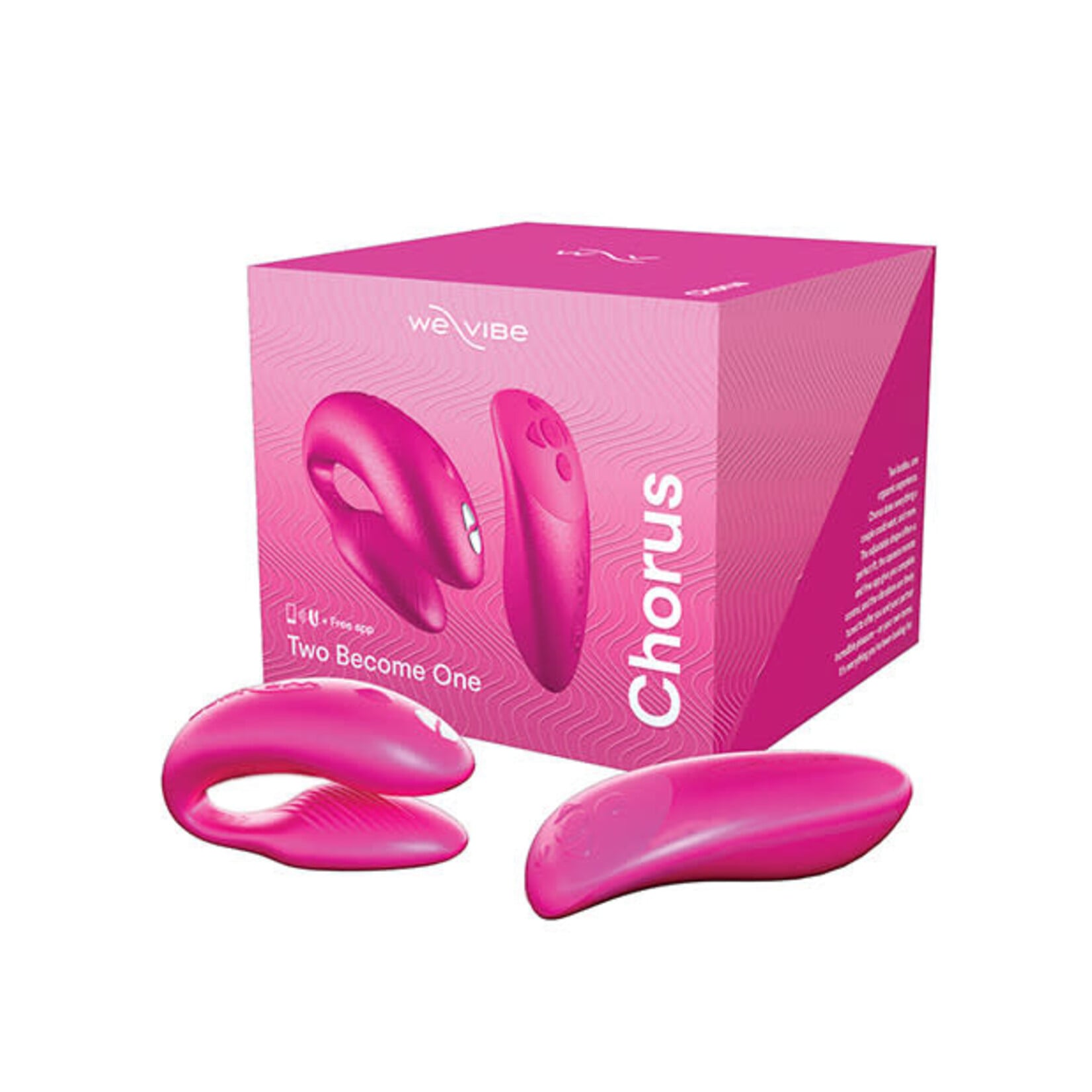 We-Vibe We-Vibe Chorus Rechargeable Couples Vibrator with Squeeze Remote Control - Cosmic Pink