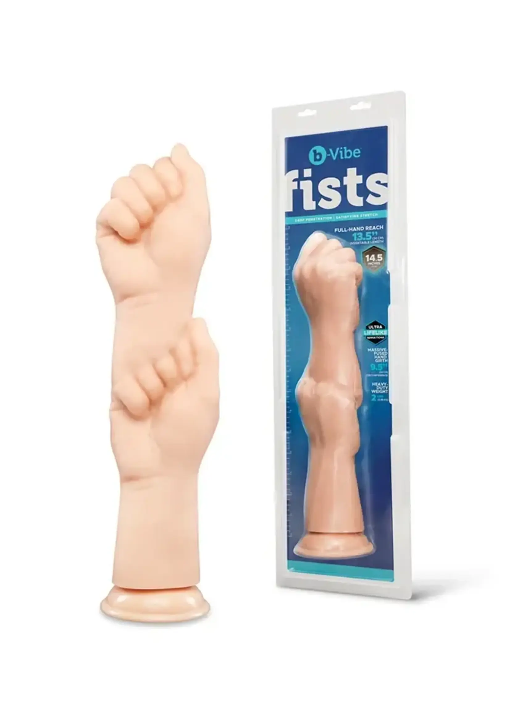 B-Vibe b-Vibe Fists 14.5" Fist-Style Realistic Dildo w/Suction Cup