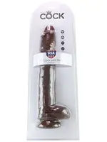 Pipedream King Cock 14" Cock With Balls Brown