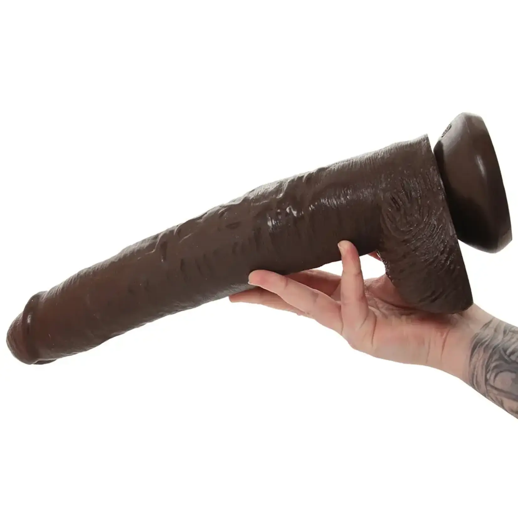 Pipedream King Cock 14" Cock With Balls Brown