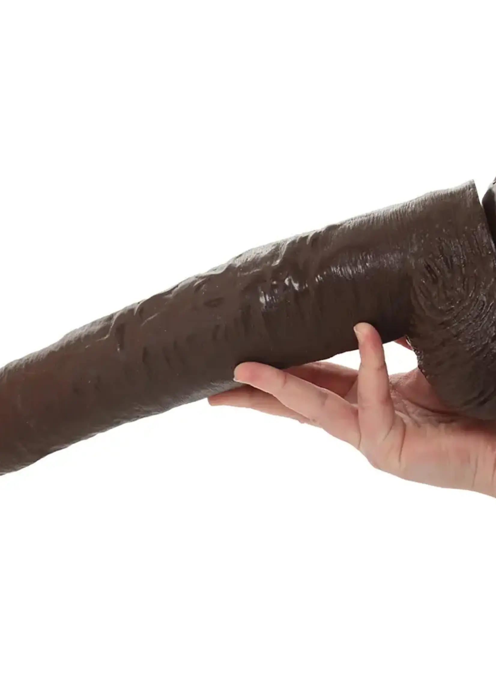 Pipedream King Cock 14" Cock With Balls Brown