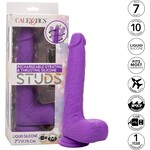 Calexotics Rechargeable Gyrating and Thrusting Silicone Studs - Purple