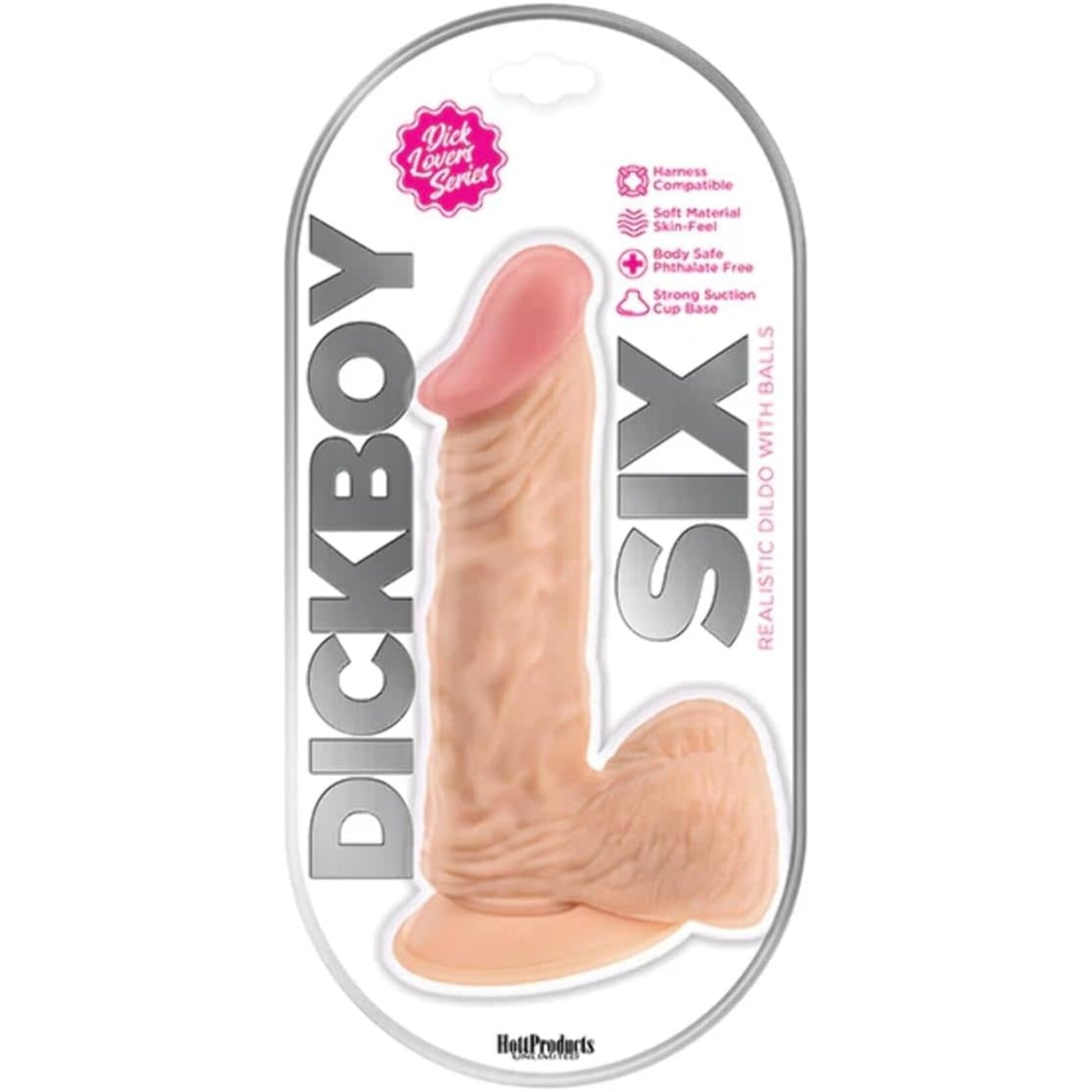 HOTT PRODUCTS Dick Boy 6 Inch Dildo - Flesh