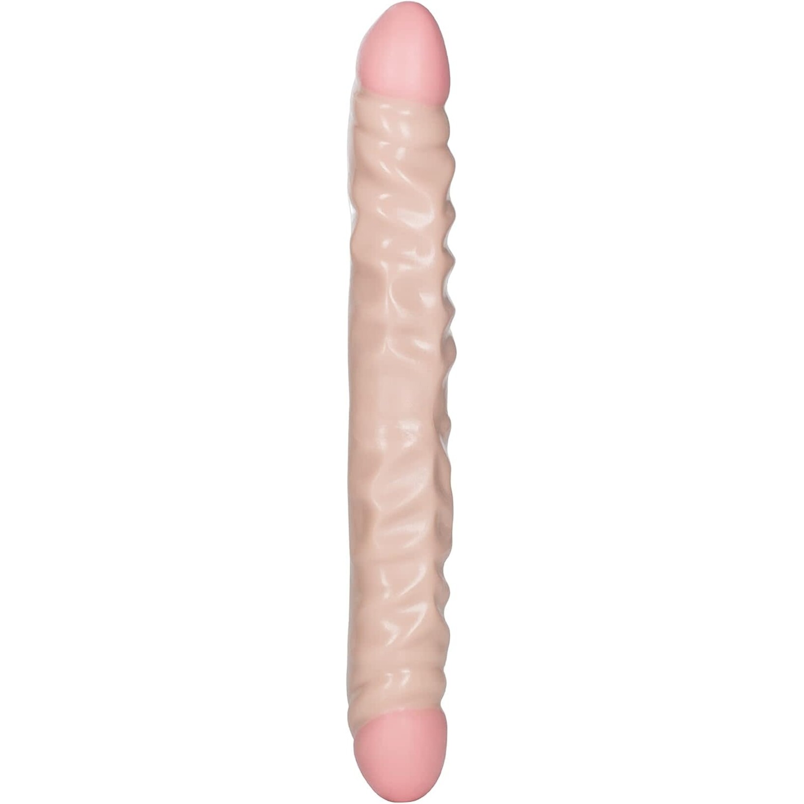 Calexotics Ivory Duo 12 Inches Veined Double Dong