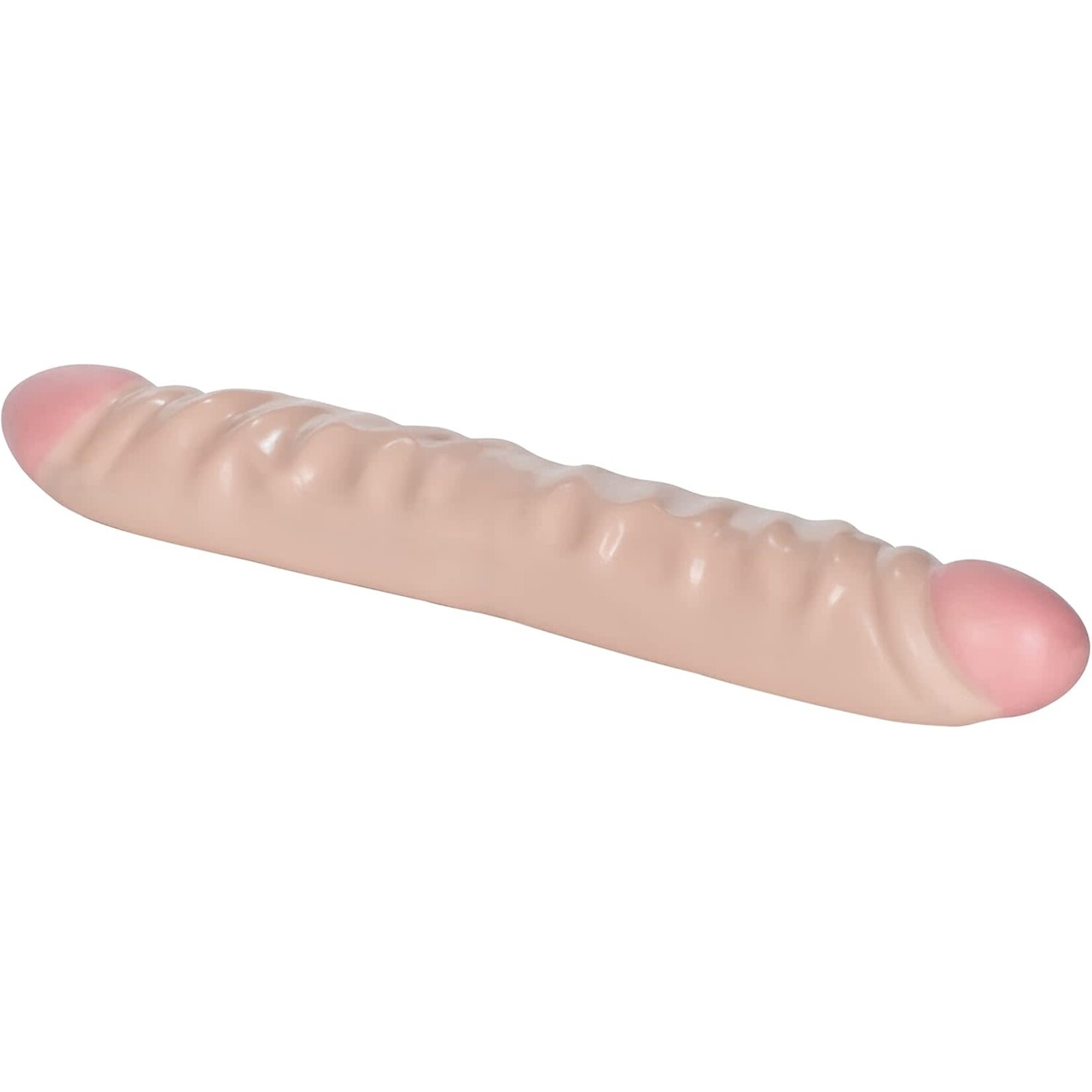 Calexotics Ivory Duo 12 Inches Veined Double Dong