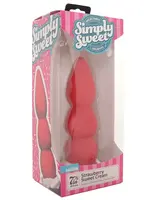 Simply Sweet Strawberry Sweet Cream Premium Silicone Dildo