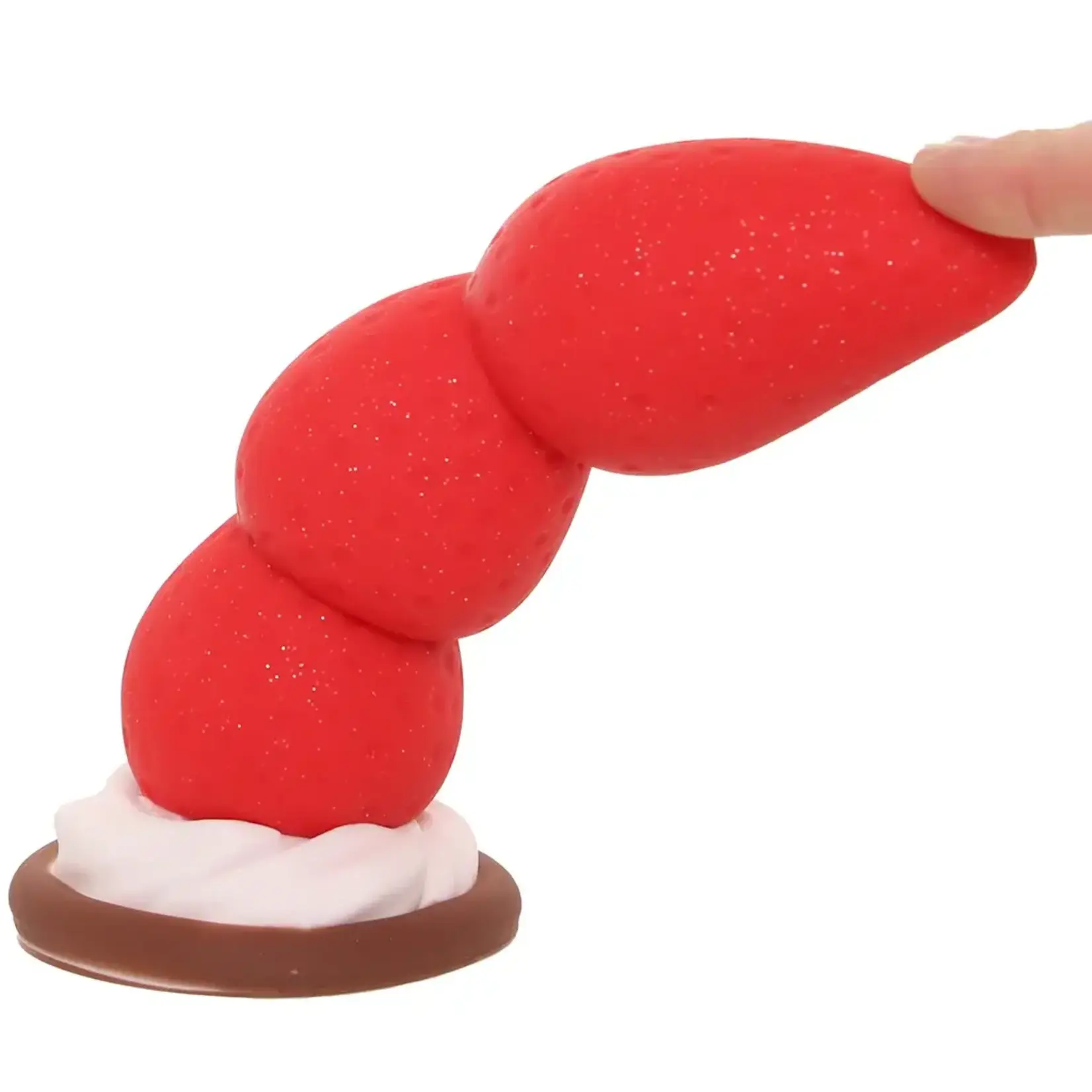 Simply Sweet Strawberry Sweet Cream Premium Silicone Dildo