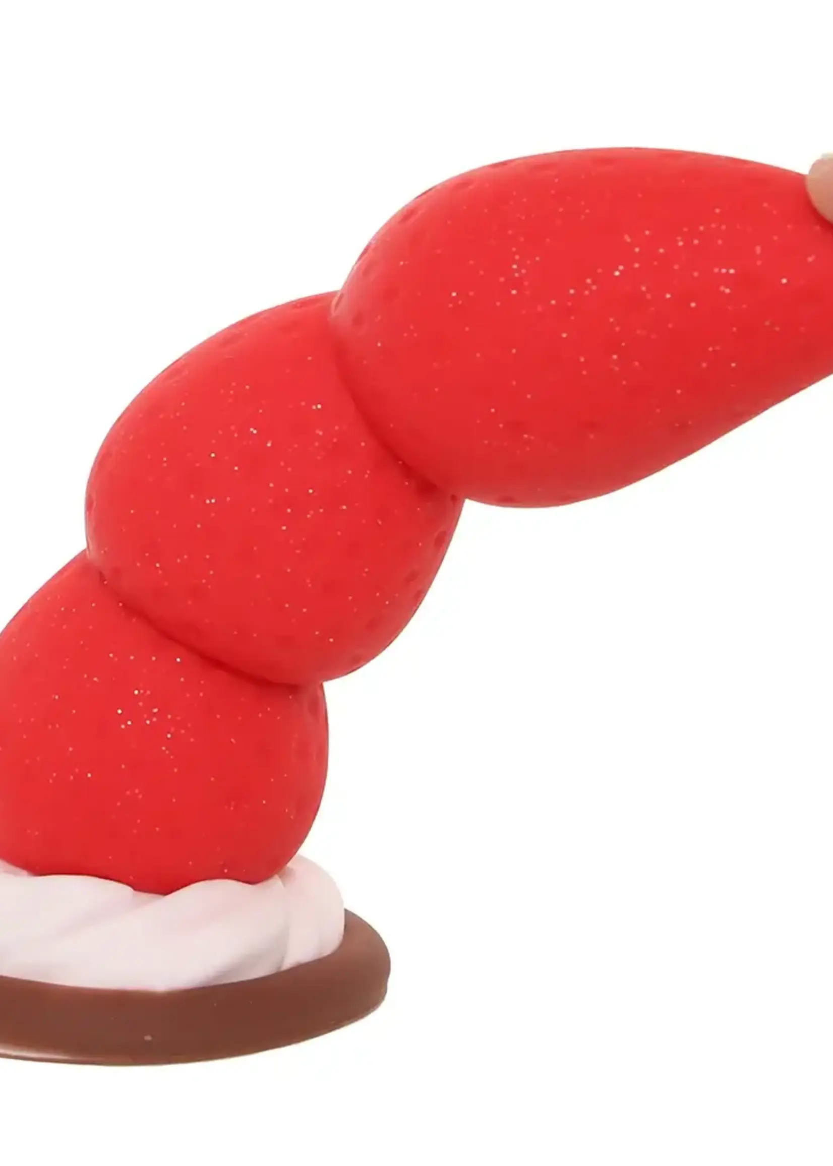 Simply Sweet Strawberry Sweet Cream Premium Silicone Dildo