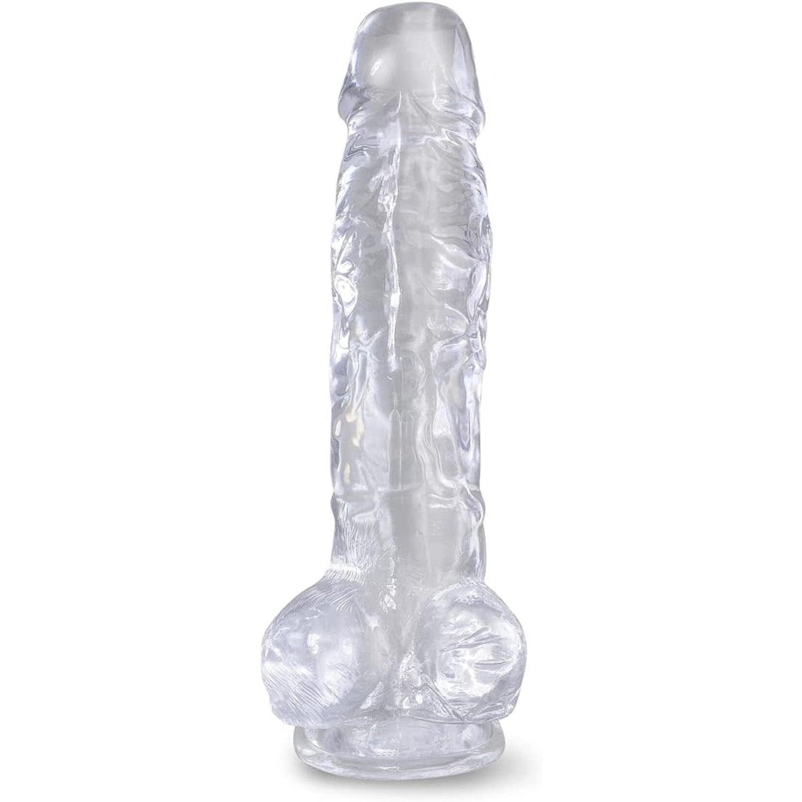Pipedream King Cock Clear 8" Cock With Balls