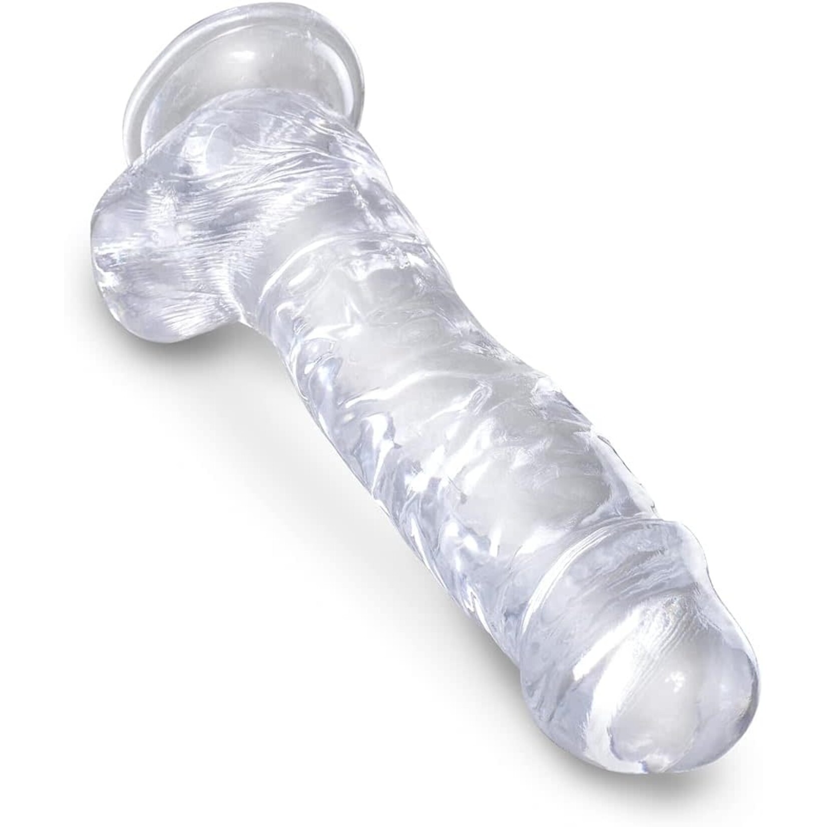 Pipedream King Cock Clear 8" Cock With Balls