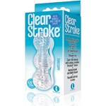 Icon Brands The 9's - Clear Stroke Threeway Masturbator 5.75in - Clear