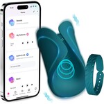 LOVENSE Lovense Gush 2 Motion Handsfree Silicone Rechargeable Oscillating Masturbator - Green