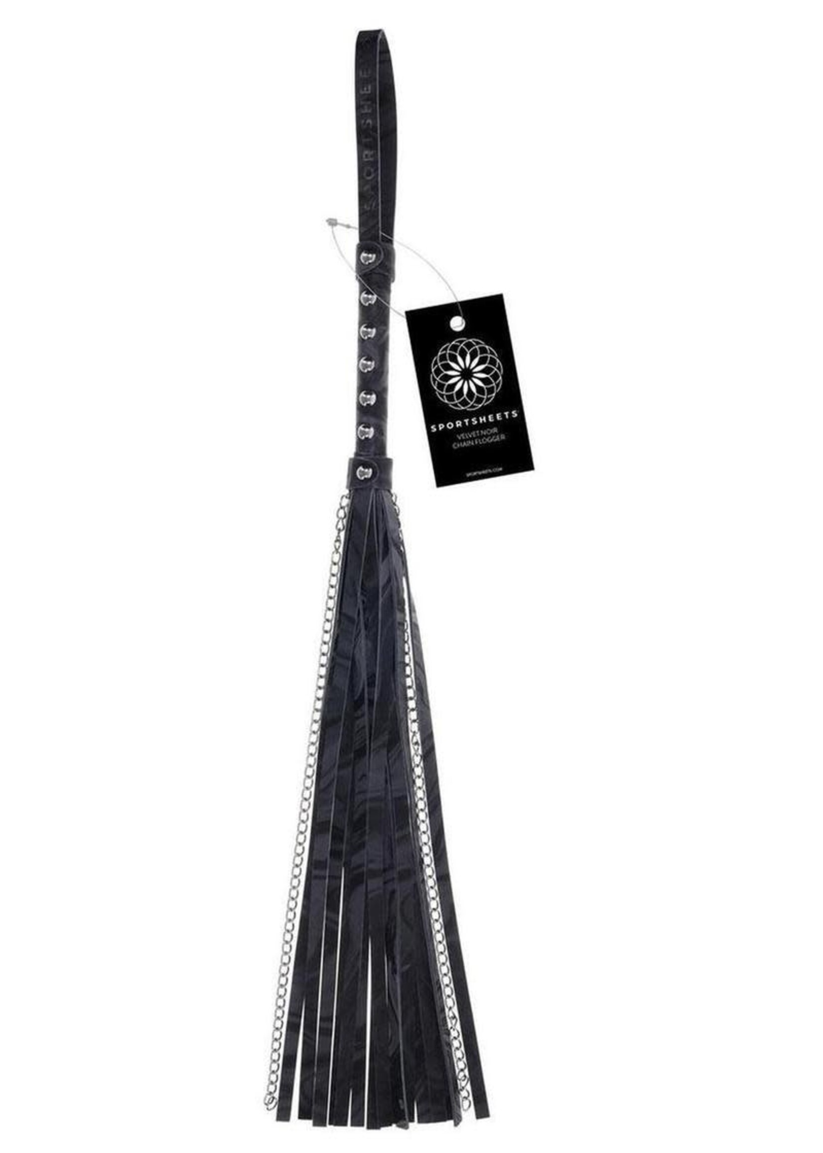 Touch of Fur Velvet Noir Chain Flogger