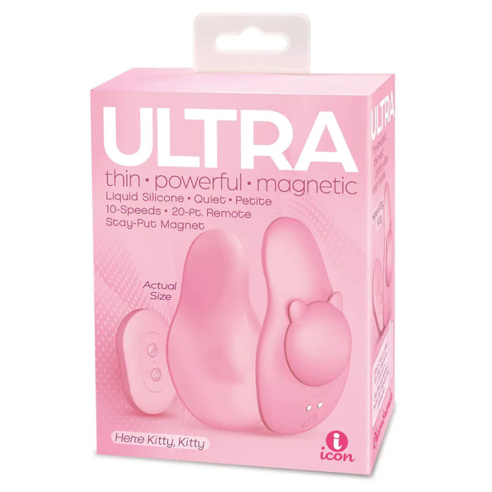 Icon Brands Ultra Rechargeable Silicone Panty Vibe with Remote Control